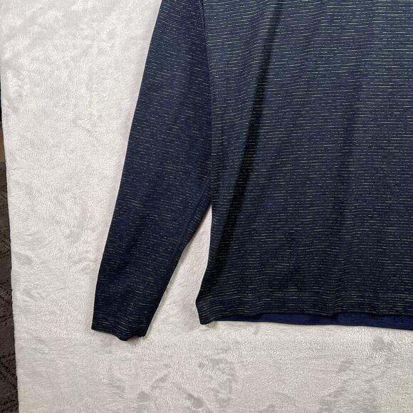 Lululemon Athletic Longsleeve Shirt Men's Large Lets Get Sweaty Navy Heathered - Picture 5 of 16